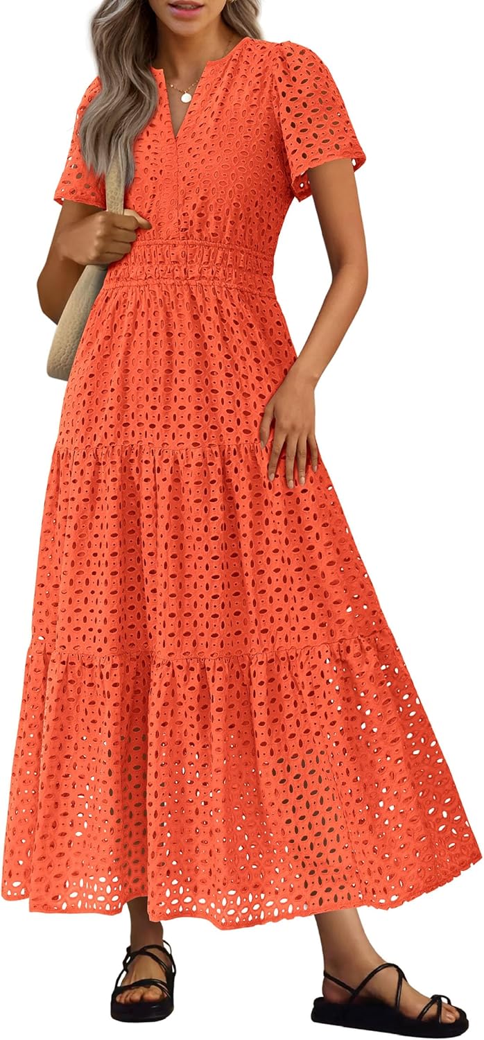PRETTYGARDEN Womens Summer Maxi Dress for Beach and Vacation