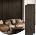 Acoustic Wood Slat Panels 94.5 in x 24 in 2-Pack - Sound Dampening