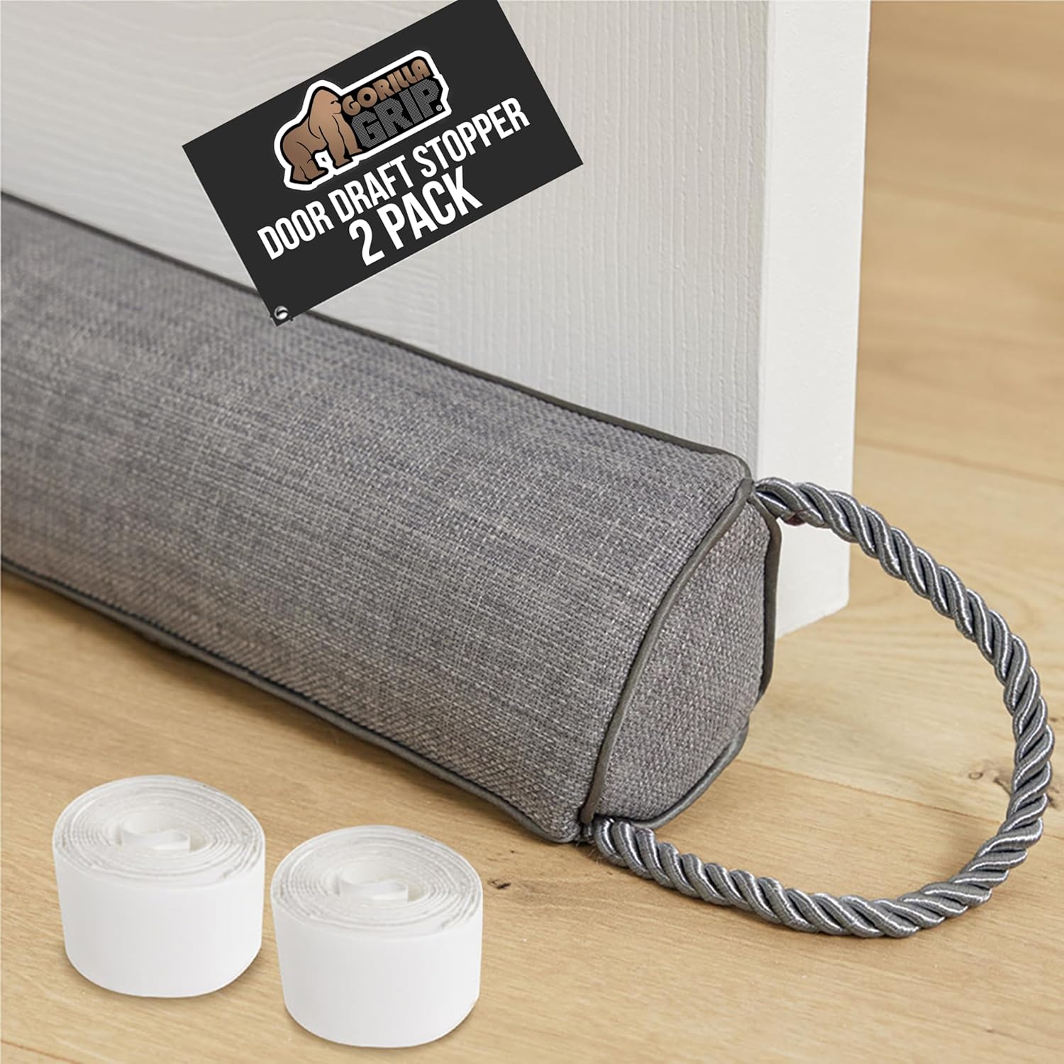 GORILLA GRIP Door Draft Stopper for Cold Air Blocker and More