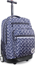 20 in Rolling Backpack for Kids and Adults - Large Capacity Roller Bag