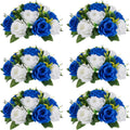 NUPTIO Flower Balls for Wedding Centerpieces - Royal Blue Rose Decor