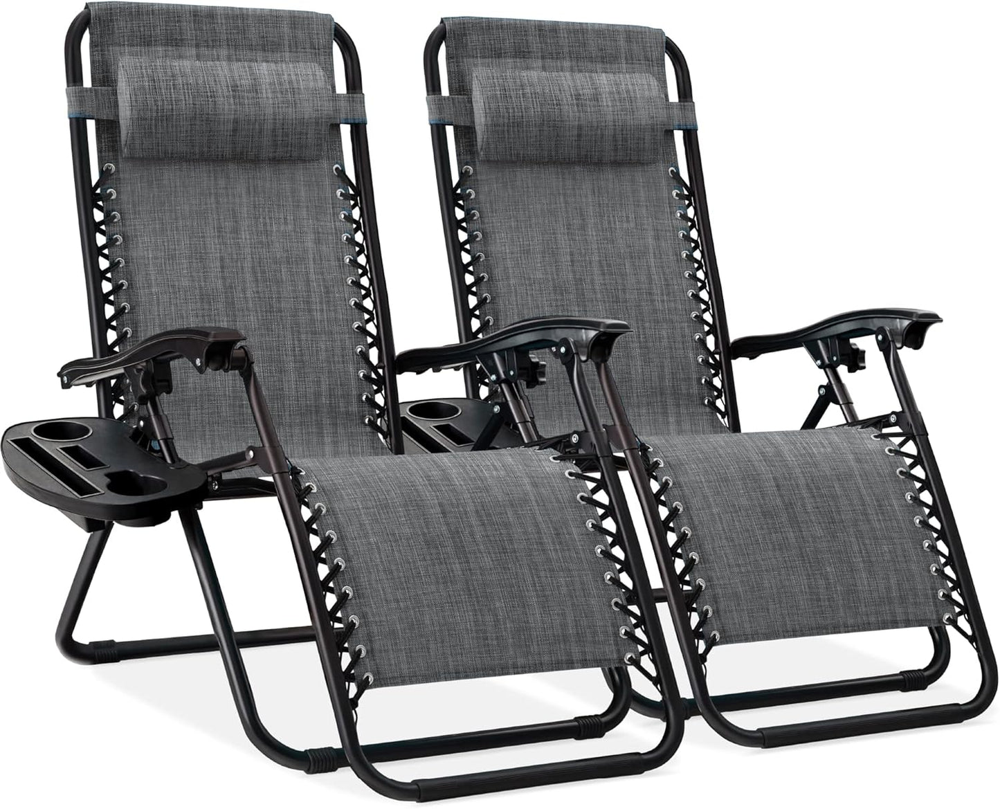 Best Choice Products Adjustable Steel Mesh Zero Gravity Chairs