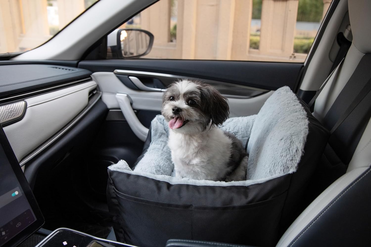 Comfy Travel Dog Booster Seat - Secure & Plush