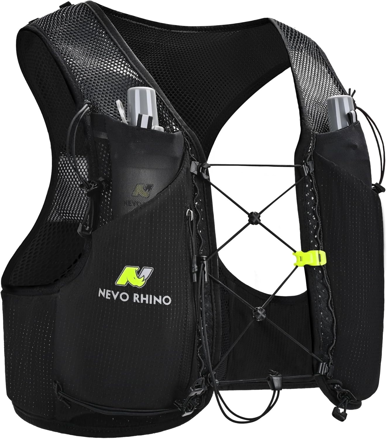 Running Hydration Vest for Men Women with Soft Flask & Pockets