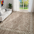 8x10 Washable Living Room Area Rug - Soft Ultra-Thin Low Pile