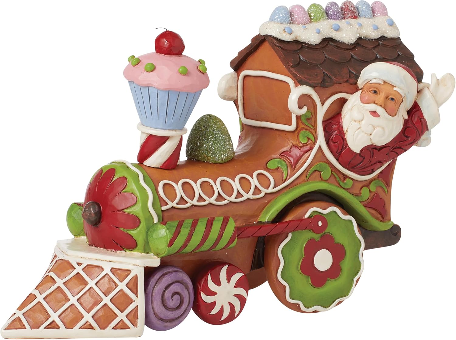 Enesco Jim Shore Gingerbread Christmas Santa Figurine