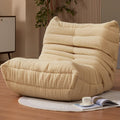 Khaki Teddy Giant Bean Bag Chair for Adults - Faux Fur Fireside Sofa