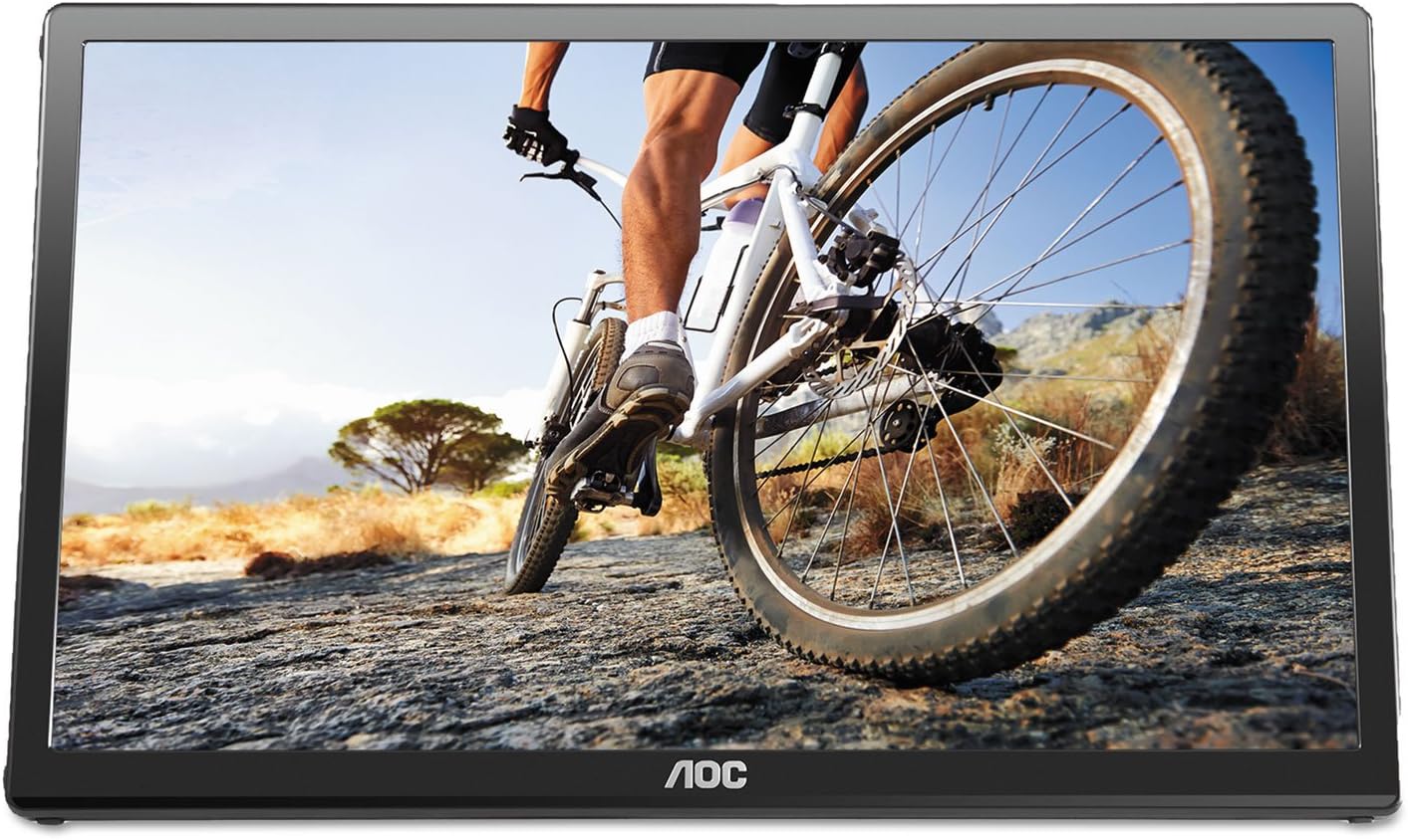 Ultra-Slim AOC 15.6-Inch USB-Powered Portable Monitor