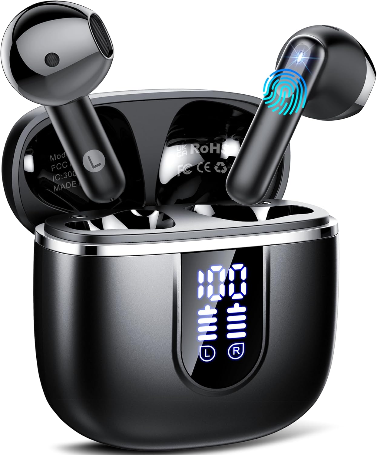 40H HiFi Stereo Wireless Earbuds - Crystal Clear Calls