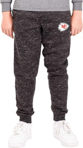 Ultra Game Boys' NFL Black Snow Fleece Jogger Sweatpants (Style N3HD)