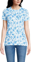 Lands' End Women's Relaxed Supima Cotton Crew Neck