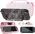 Pink Sakura Switch 2 Carrying Case - Protective Travel Bag