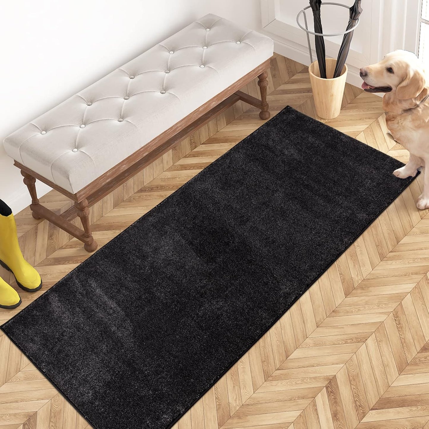 PURRUGS Dirt Trapping Door Mat 24in x 59in for Muddy Shoes