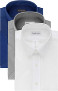Van Heusen Men's Short Sleeve Oxford Dress Shirt - Day to Night