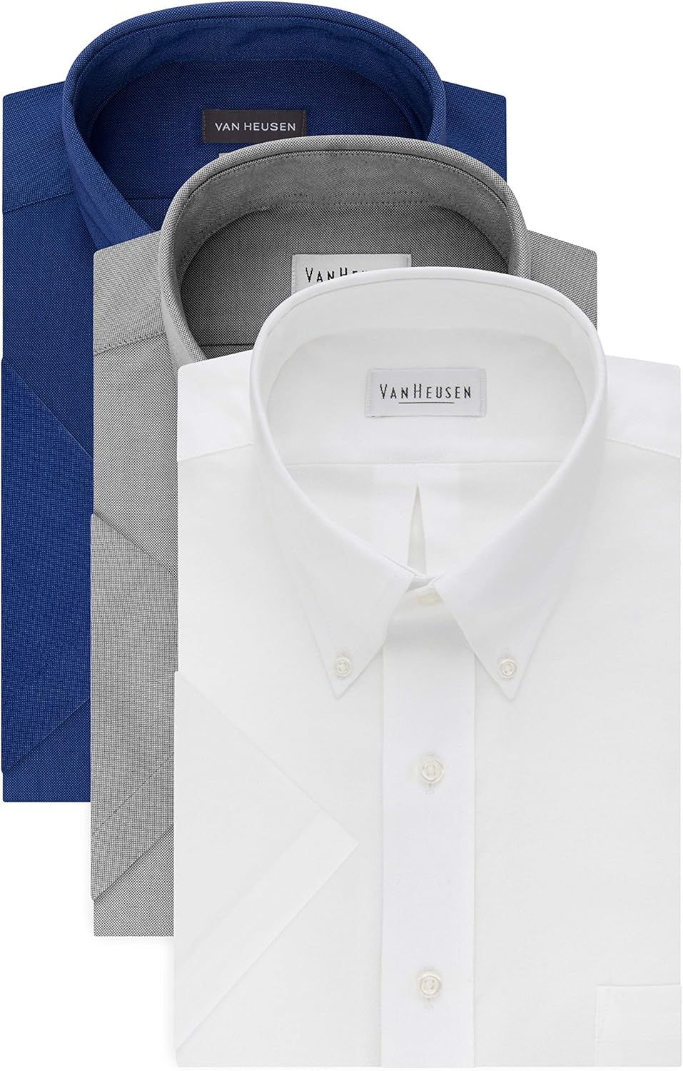 Van Heusen Men's Short Sleeve Dress Shirt for Stylish Comfort