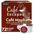 Cafe Escapes Cafe Mocha K-Cup Pods, 72 Count - Rich Cocoa Coffee Blend