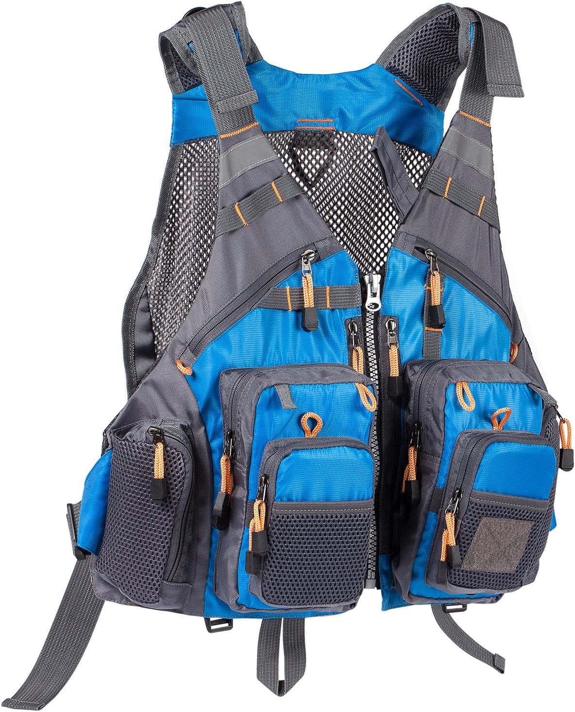 BASSDASH Adjustable Fishing Vest for Men and Women