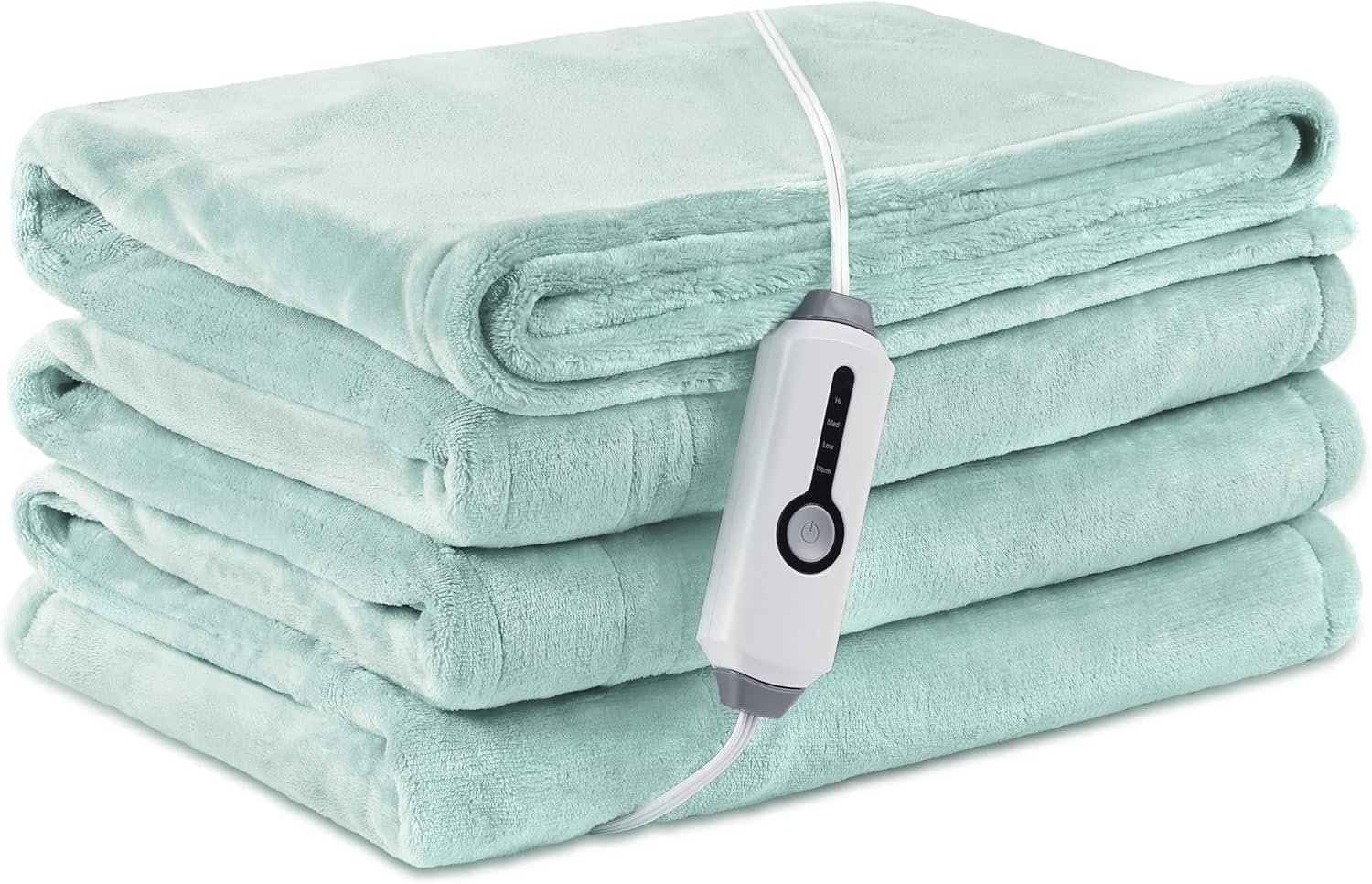 Electric Heated Blanket Full Size with Luxurious Flannel Comfort