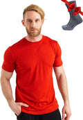 Merino Wool T-Shirt Mens - Thermal Undershirt for Comfort