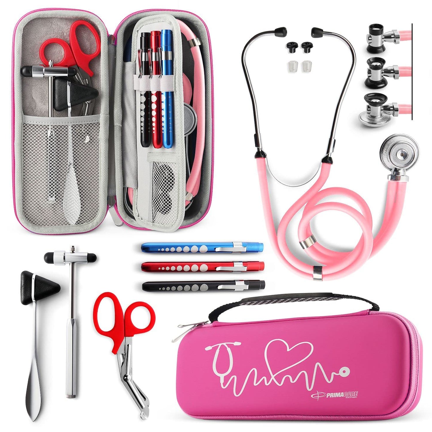 Primacare KB-9397-PK Stethoscope Case for Nurses and Supplies