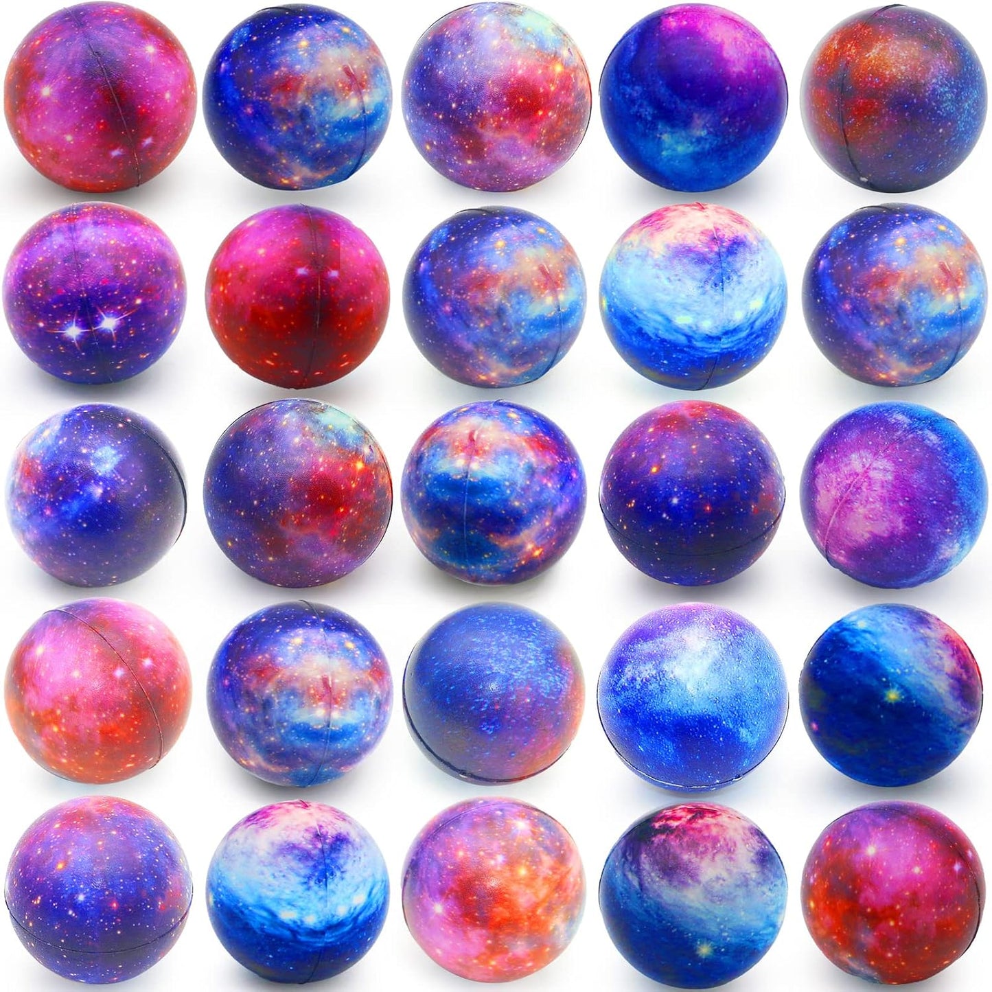 96 Pack Galaxy Stress Balls for Kids and Adults - 2 Inch Relief