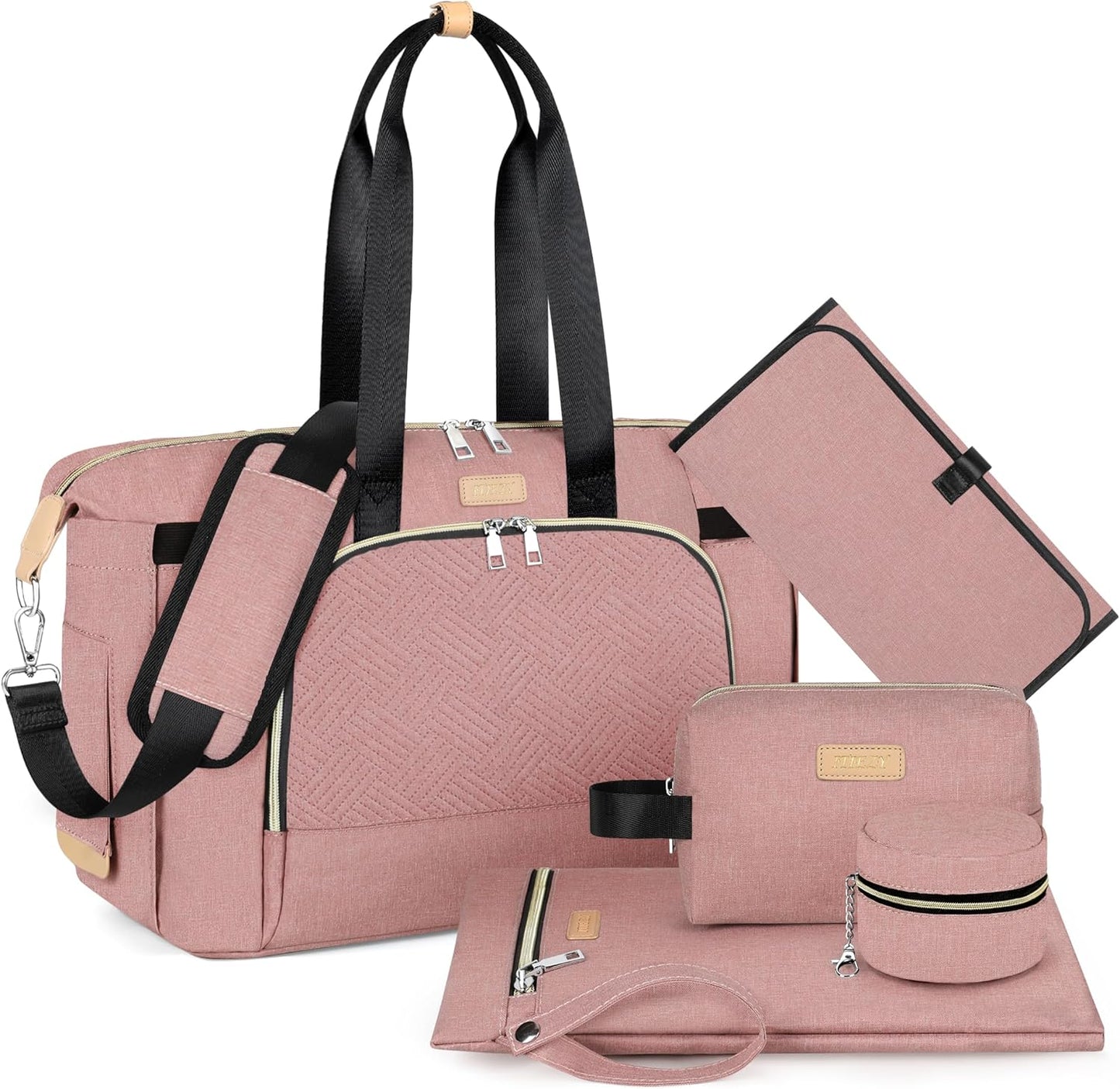 ITIEZY Diaper Bag Tote for Baby - Large Mommy Bag with Changing Pad