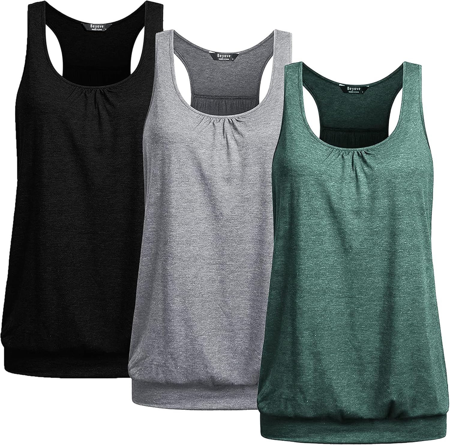 Beyove Racerback Tank Tops for Women - Perfect for Yoga & Fitness