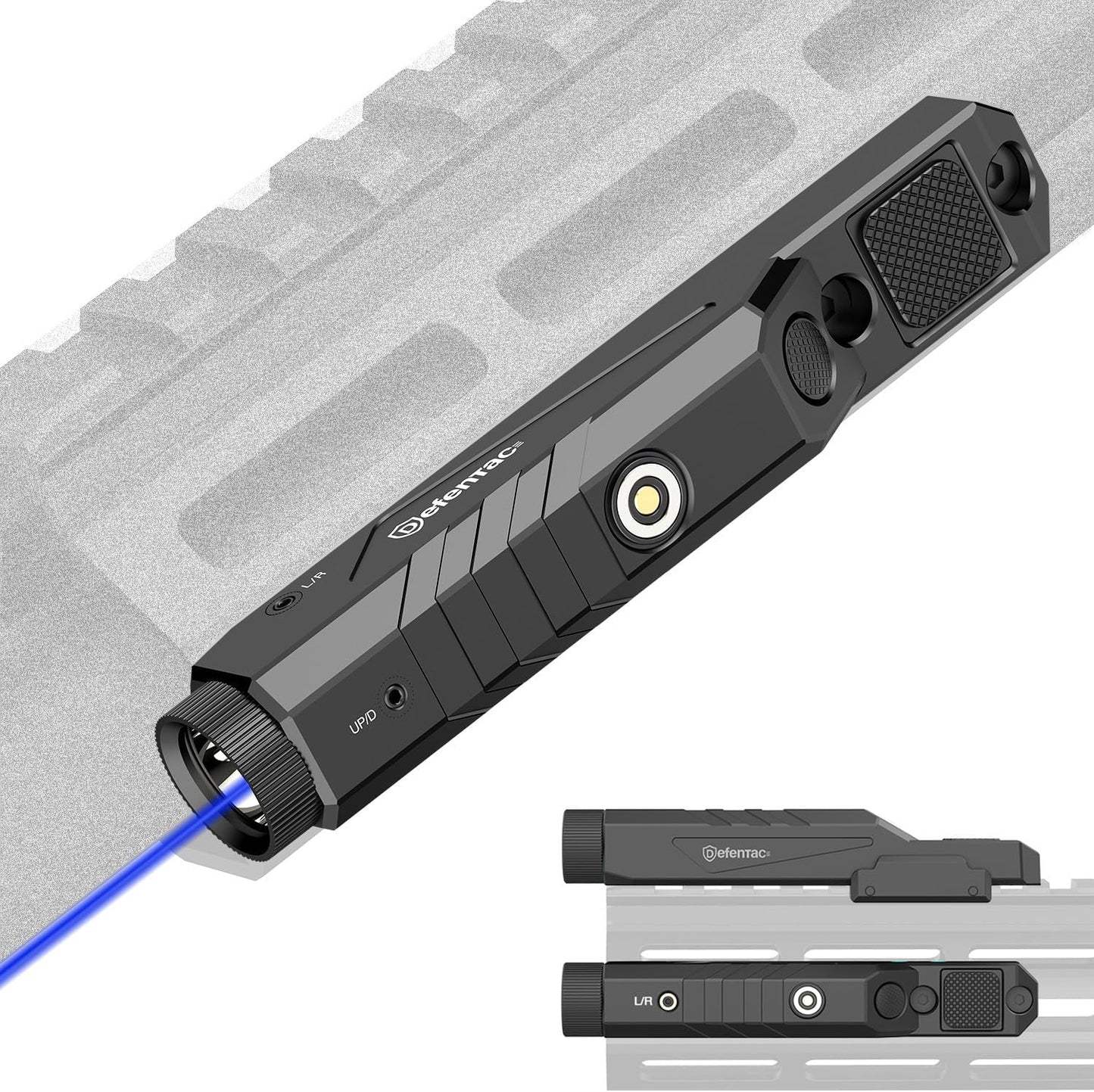 DEFENTAC 1600 Lumens Blue Laser Light Combo for Tactical Use
