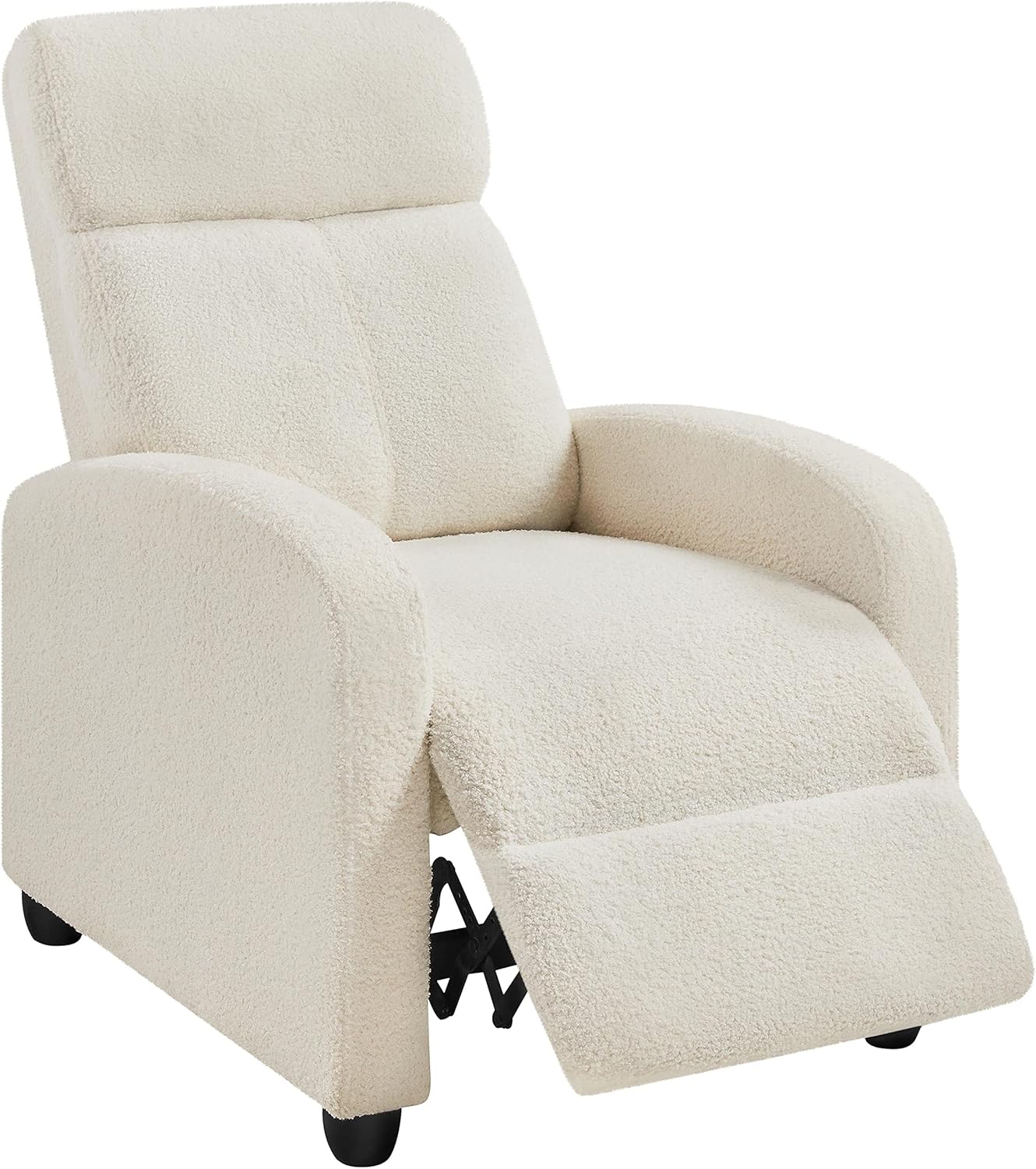 Adjustable Fabric Recliner Chair - Ivory