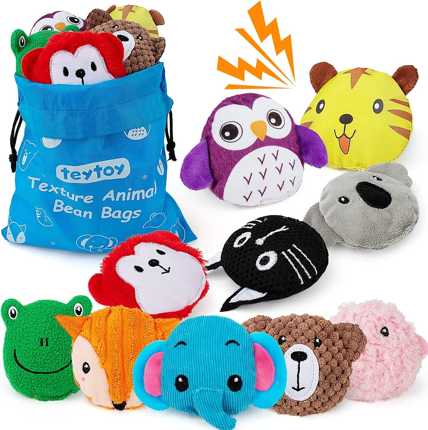 Sensory Bean Bag 10-Pack for Autism & Fine Motor Skills