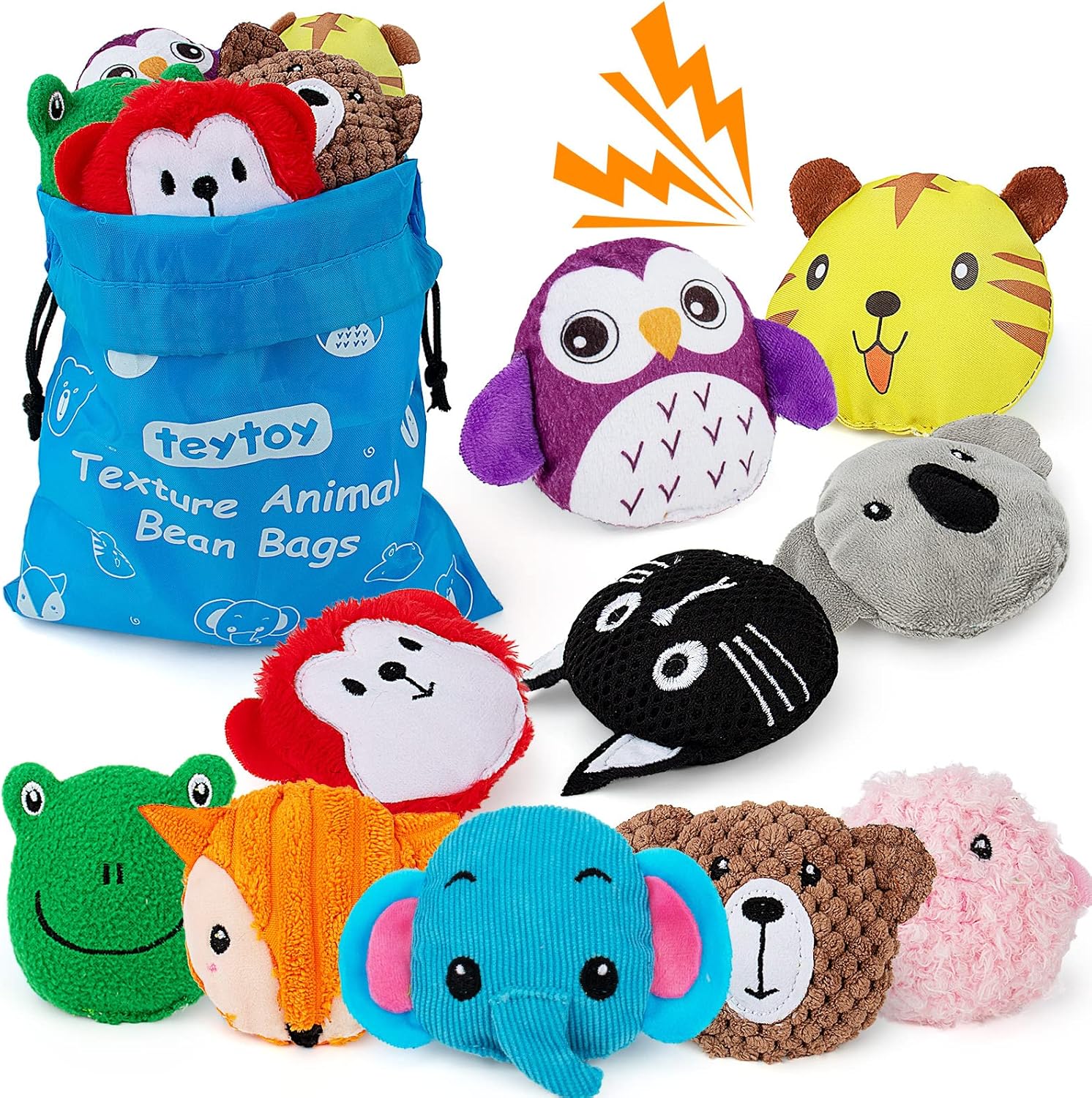 Sensory Bean Bag 10-Pack for Autism & Fine Motor Skills