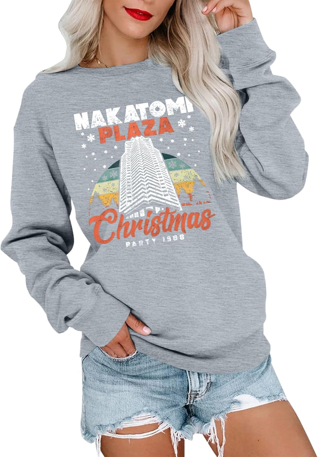 Nakatomi Plaza Xmas Sweatshirt - Festive Party Wear