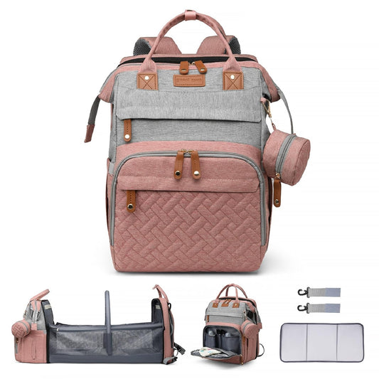 Diaper Bag Backpack Multifunctional Waterproof Travel Bag