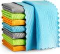 8PK AIDEA Microfiber Glass Cleaning Cloths - Lint-Free for Sparkling Windows!
