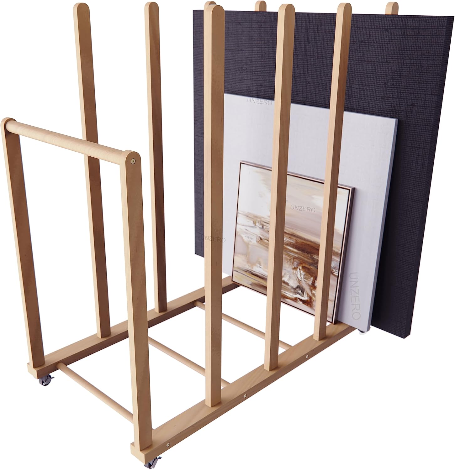 Art Storage Rack for Canvas Boards and Drying with Wheels