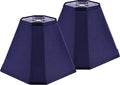 GO&SO Blue Lamp Shade Set of 2 for Table and Floor Lamps