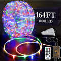 164FT 1000LED Rope Lights for Outdoor and Indoor Decoration