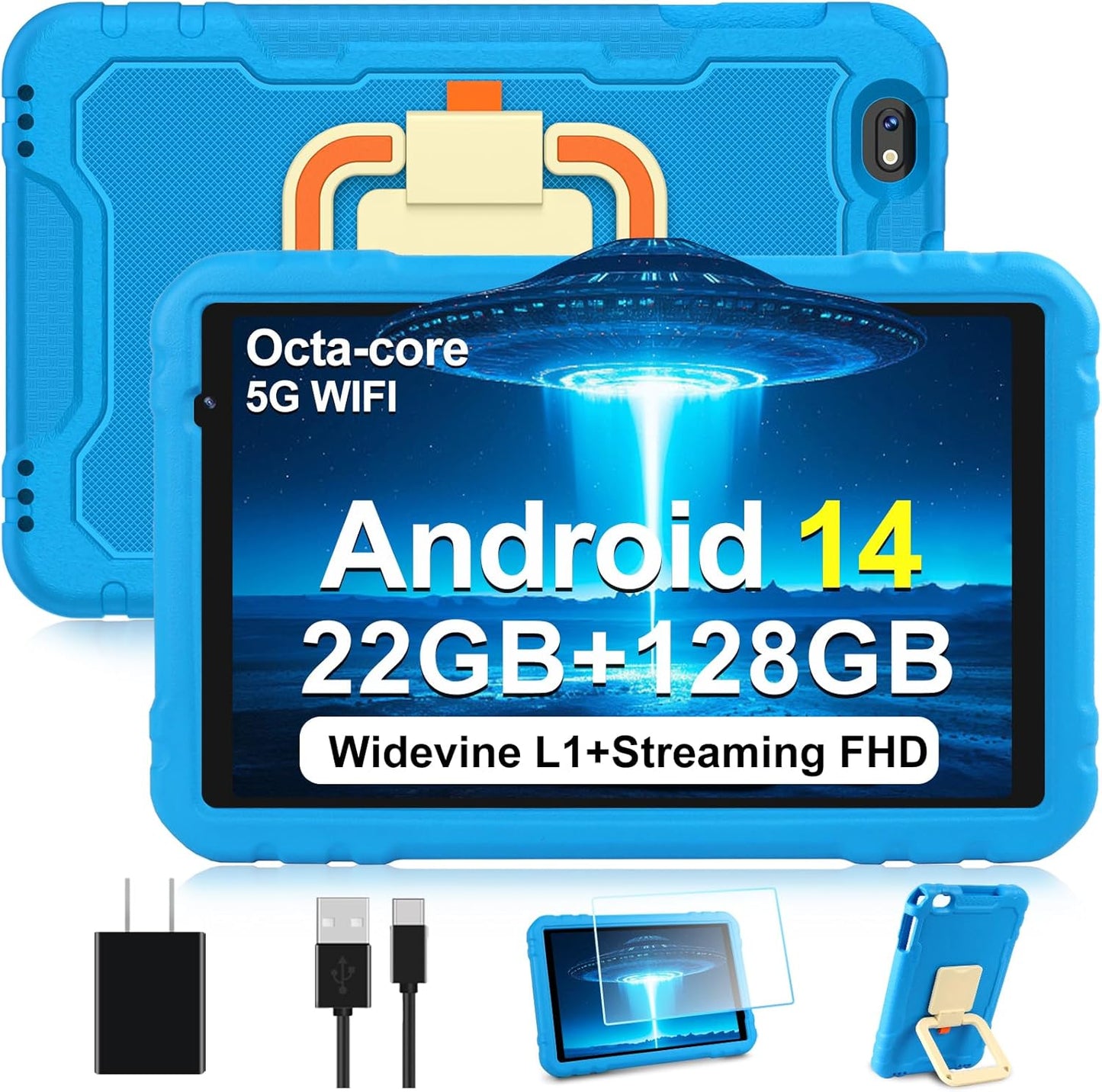 2025 Android 14 Tablet with 22GB RAM and 128GB Storage