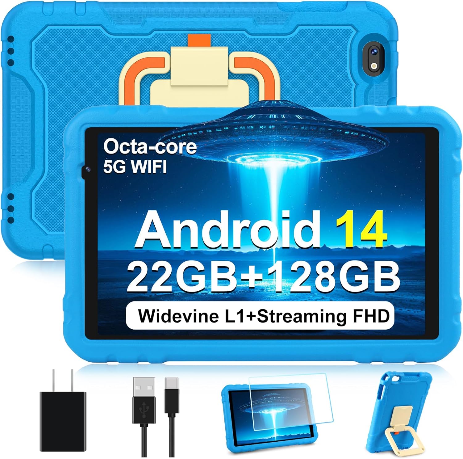 2025 Android 14 Tablet with 22GB RAM and 128GB Storage