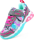 LED Light Up Toddler Sneakers - Breathable Mesh, Easy On/Off
