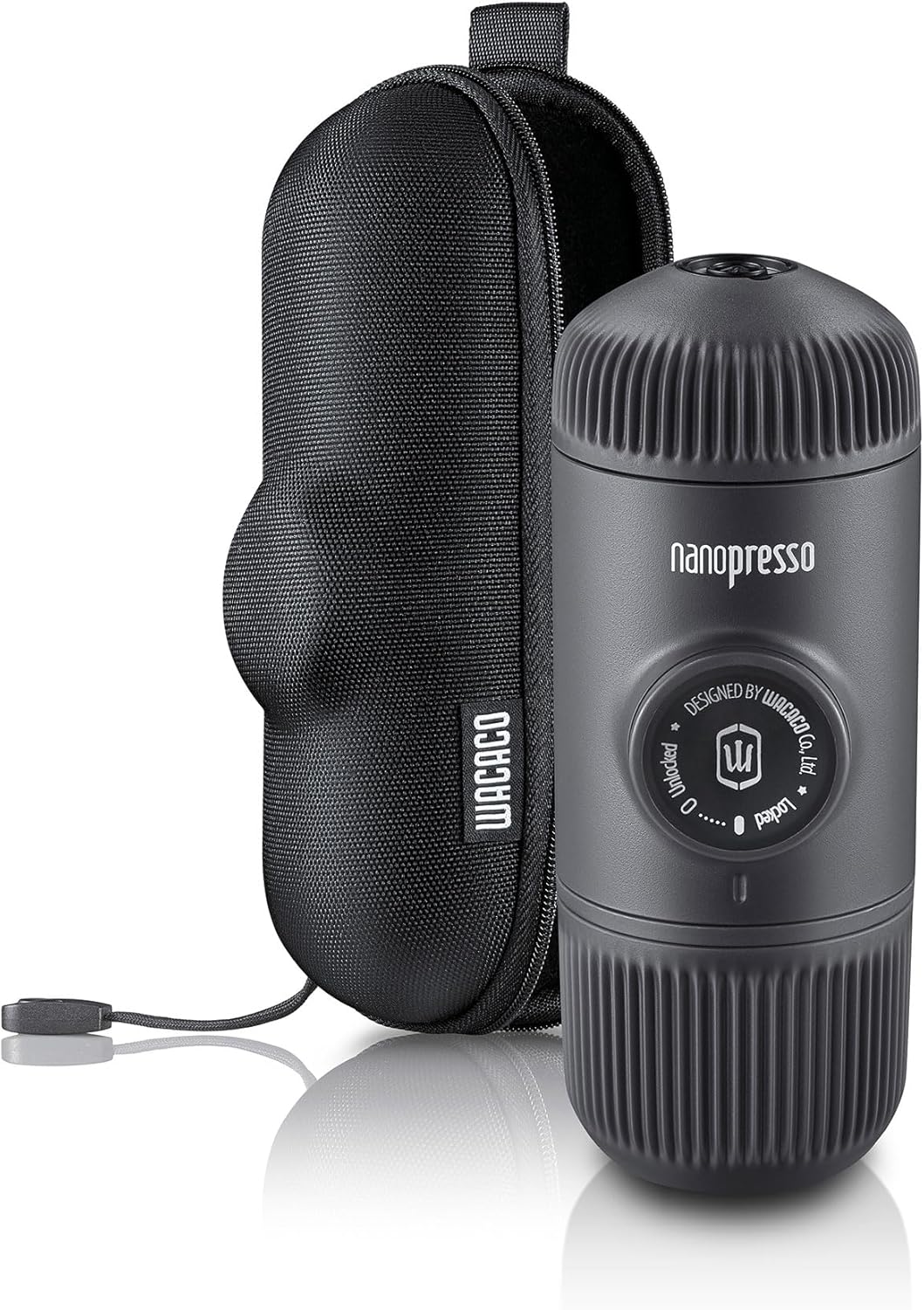 WACACO Nanopresso Bundle: Portable Espresso Maker + Case - Travel Ready!
