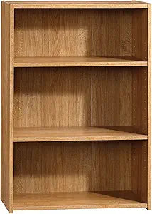 Sauder Beginnings 3-Shelf Bookcase in Highland Oak Finish Review