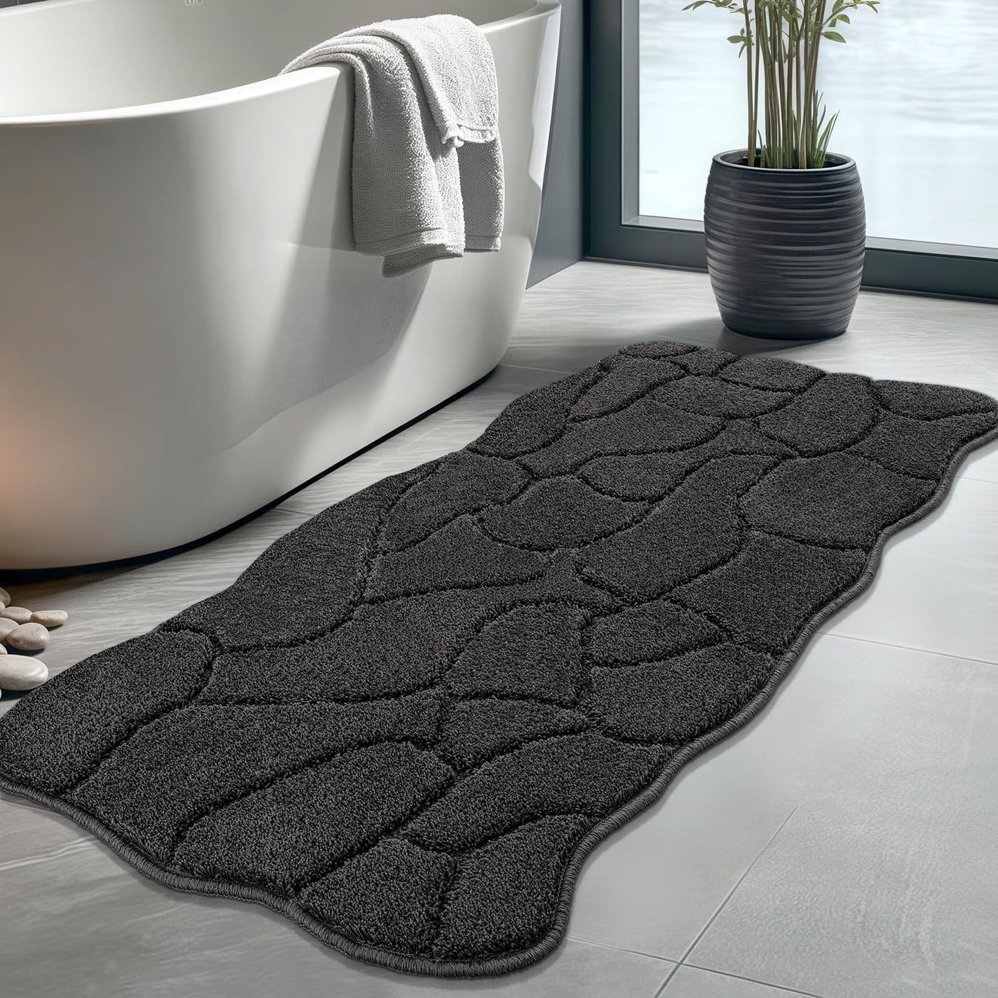 Large Bathroom Rugs Runner - Extra Soft Non-Slip Bath Mats