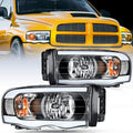 Nilight Headlights Assembly Led DRL for 2002-2005 Dodge Ram - Quick