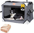 Collapsible Dog Crates for Large Dogs - Portable Travel Crate