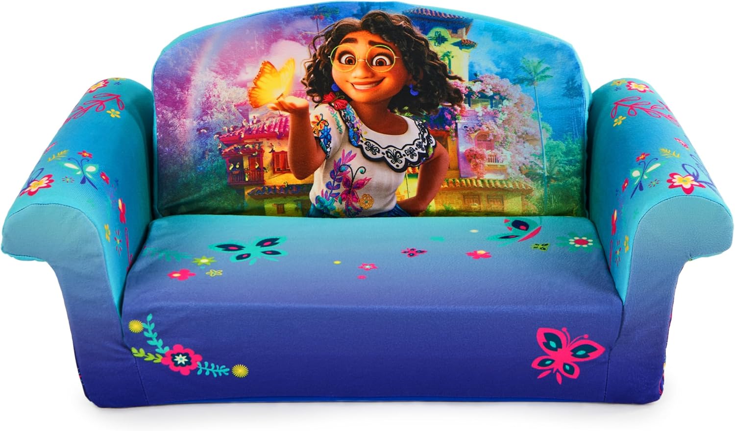 Marshmallow Furniture Children's 2-in-1 Flip Open Sofa for Kids