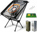 Foldable Chipping Net with Mat & Balls - Portable Indoor Golf Chipping