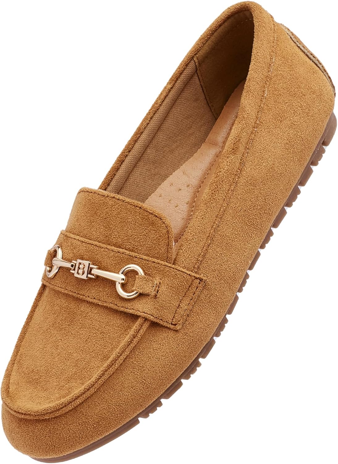 Women's Wide Loafers Casual Slip on Flat Shoes for Comfort