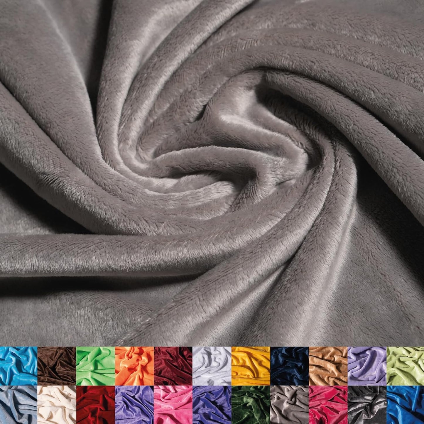 Soft Aqua Minky Fabric by The Yard for Blankets and Apparel