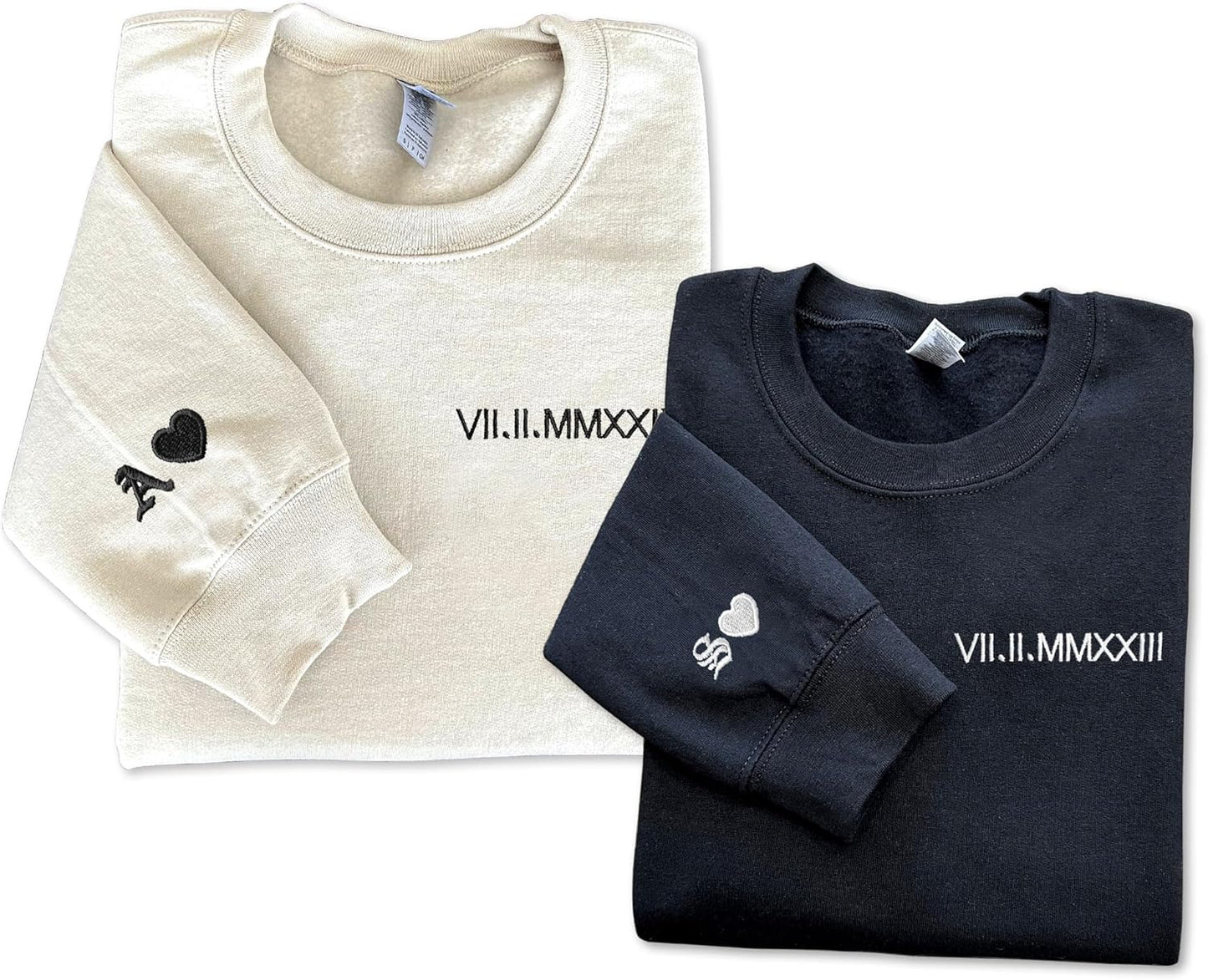 Personalized Couple Sweatshirts - Perfect for Valentine's Day & Weddings!